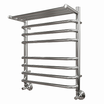 Полотенцесушитель водяной  PN09156SP  500*600 П7 с полкой, хром Point